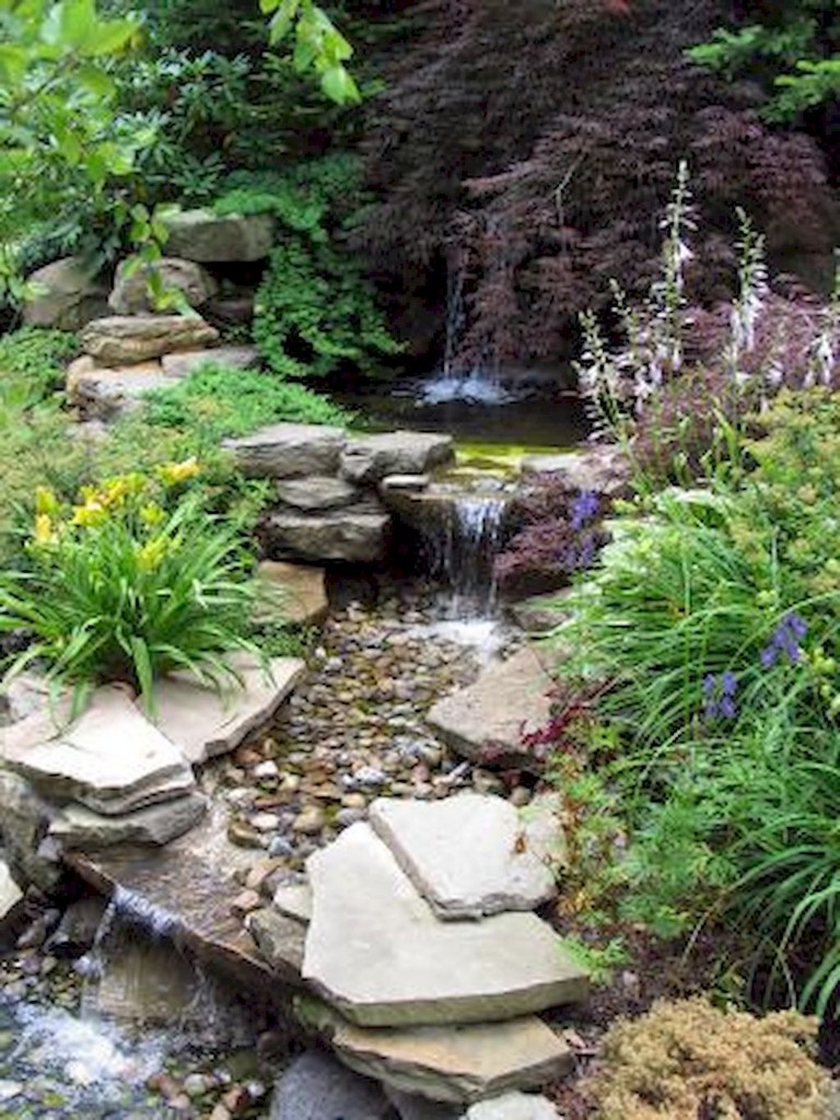 65+ Lovely Backyard Waterfall And Pond Landscaping Ideas - Page 10 of 66