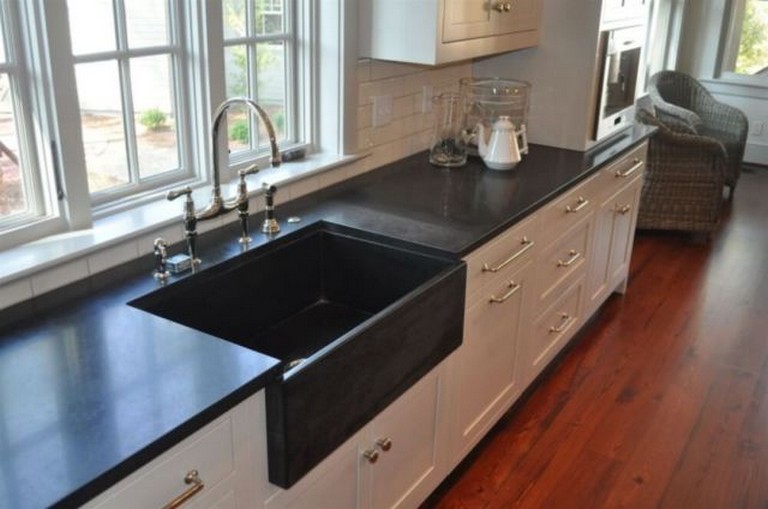25 Awesome Honed Black Granite Countertop Ideas For Awesome Kitchen Page 17 of 30