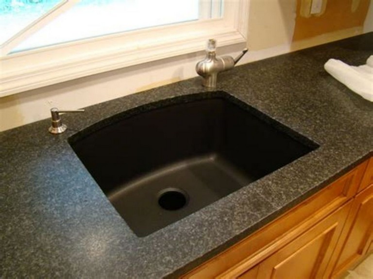 25 Awesome Honed Black Granite Countertop Ideas For ...