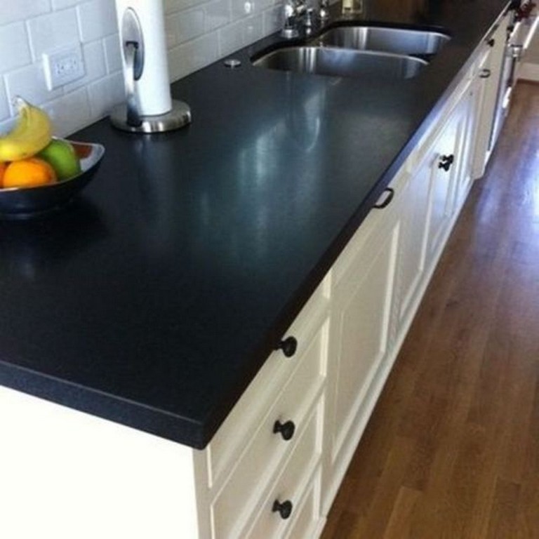 47 Elegant Honed Black Granite Countertop Ideas For Awesome Kitchen ...